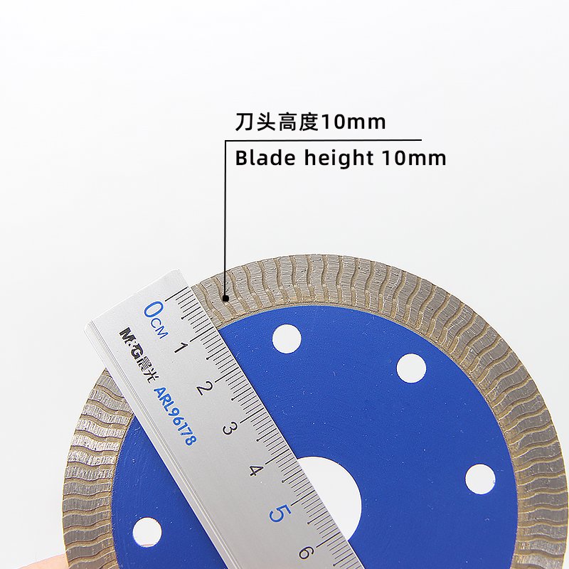 105mm Blue Wave Rim Ceramic Tile Blade