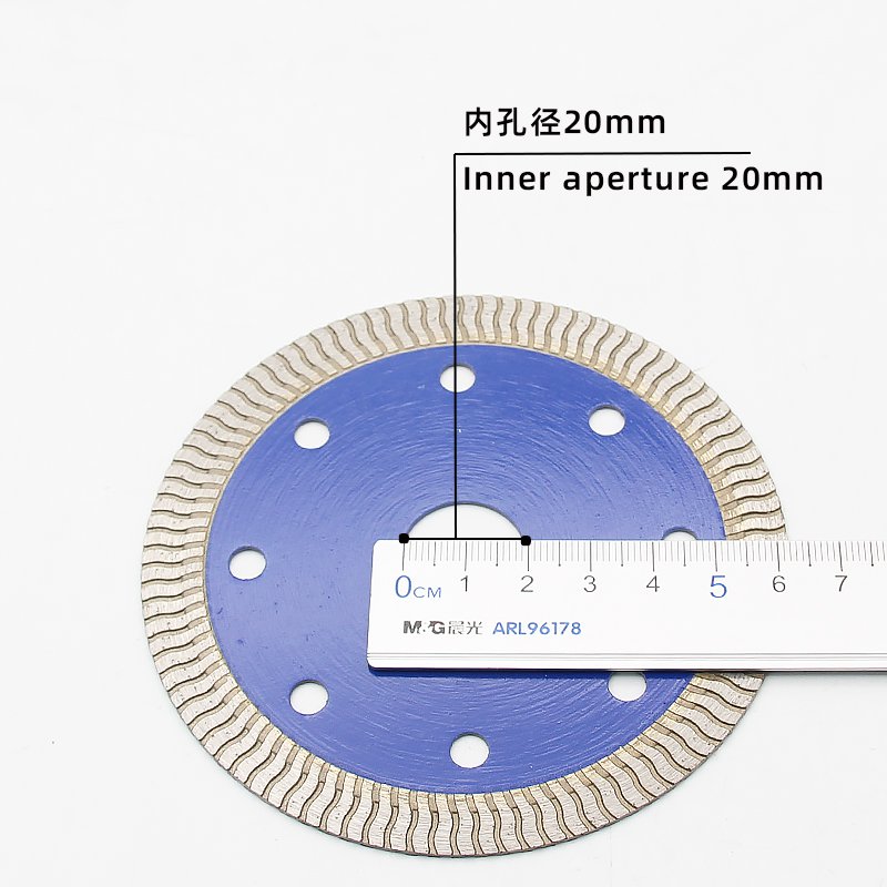 105mm Blue Wave Rim Ceramic Tile Blade