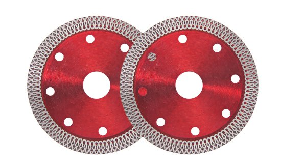 105mm Transparent Red Mesh Rim Ceramic Blade