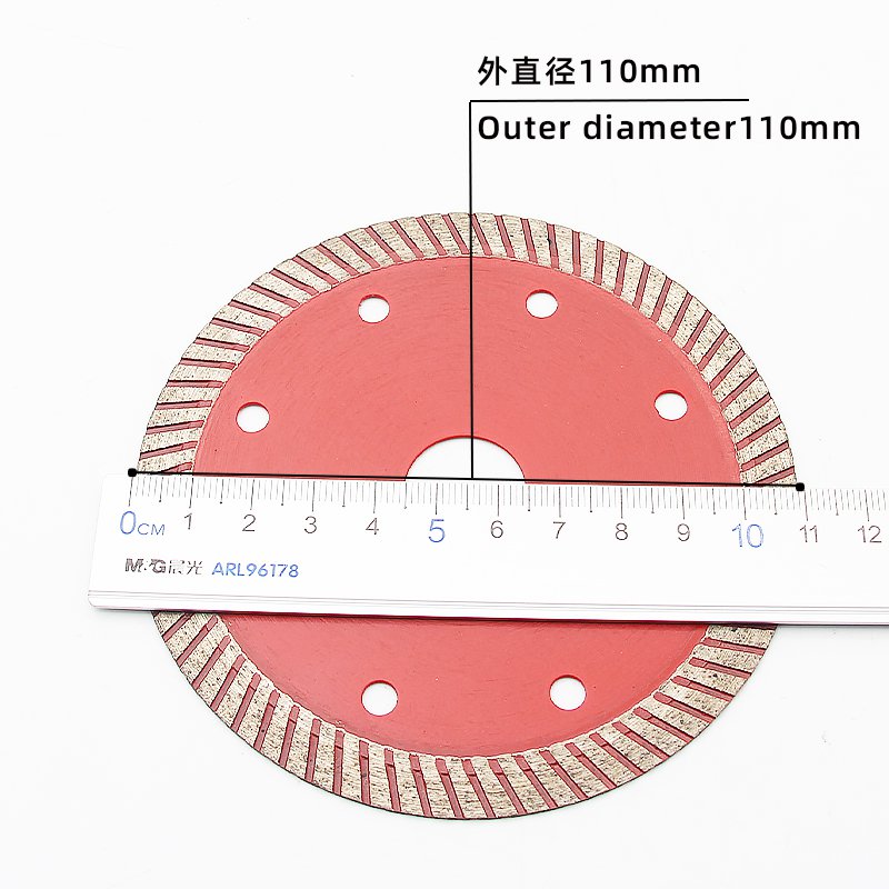 110mm 72-Tooth Corrugated Ceramic Cutting Blade