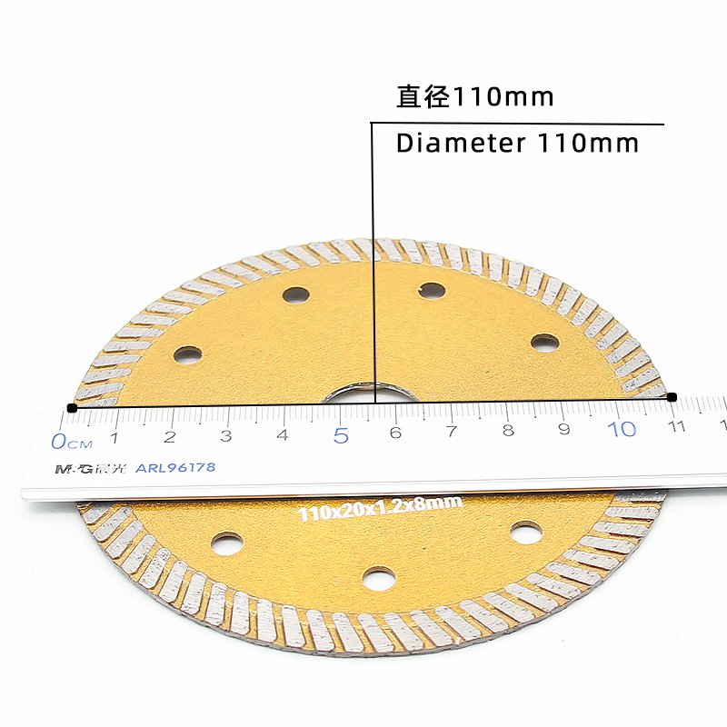 110mm Corrugated Continuous Rim Stone Blade