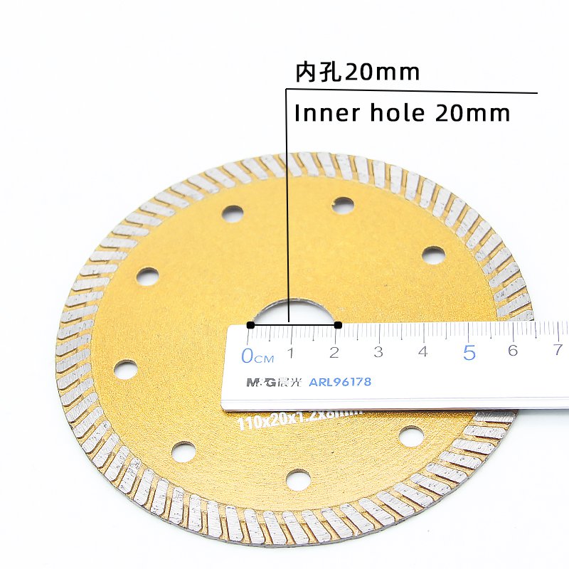 110mm Corrugated Continuous Rim Stone Blade