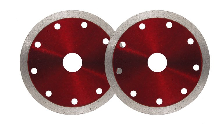 110mm Transparent Red Continuous Rim Stone Blade