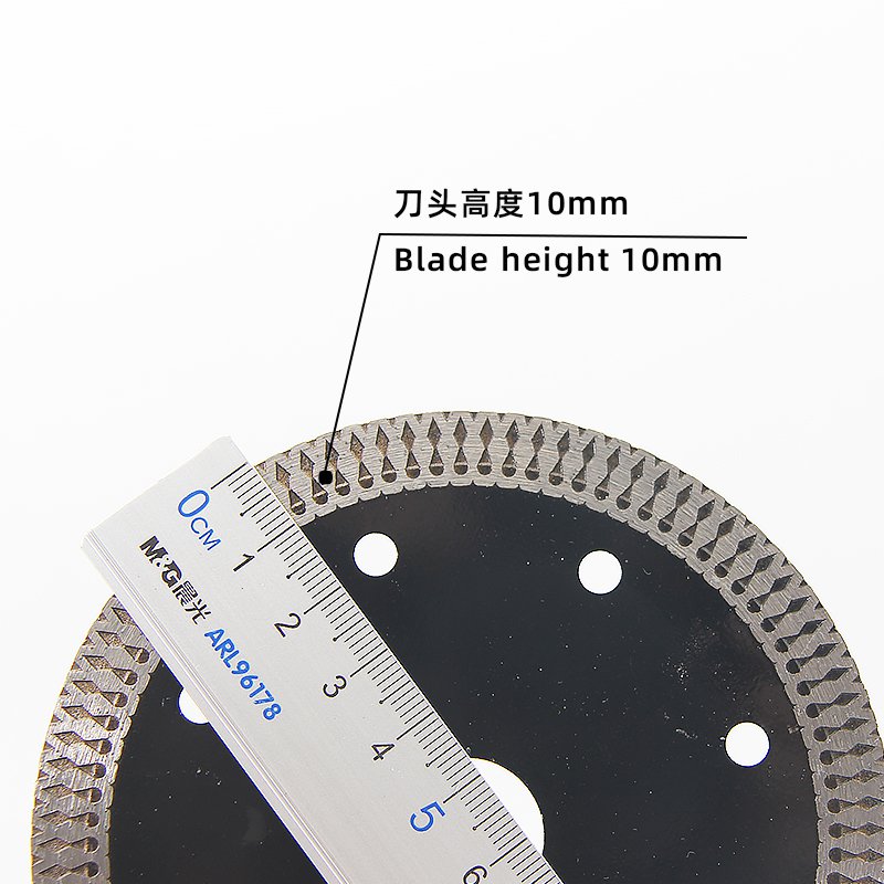 110mm Black Mesh Rim Ceramic Cutting Blade