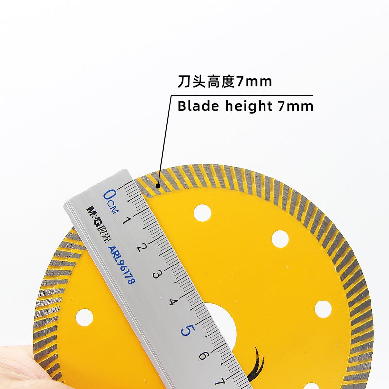 110mm Yellow Small Corrugated Tile Blade