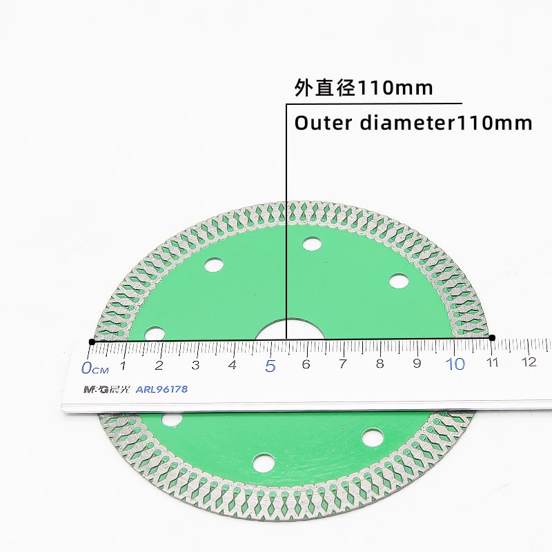 110mm Green Mesh Rim Ceramic Tile Blade