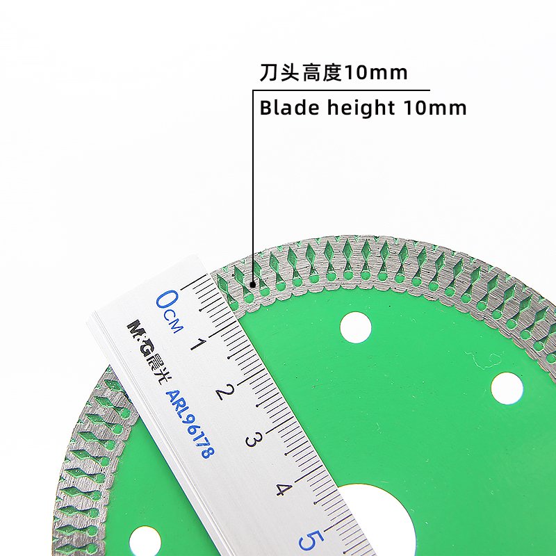 110mm Green Mesh Rim Ceramic Tile Blade