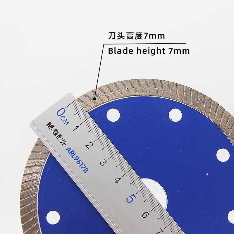 110mm Blue Corrugated Ceramic Tile Blade