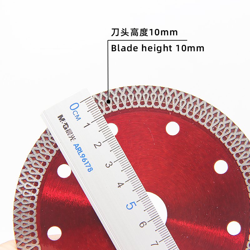 115mm Transparent Red Ceramic Tile Blade