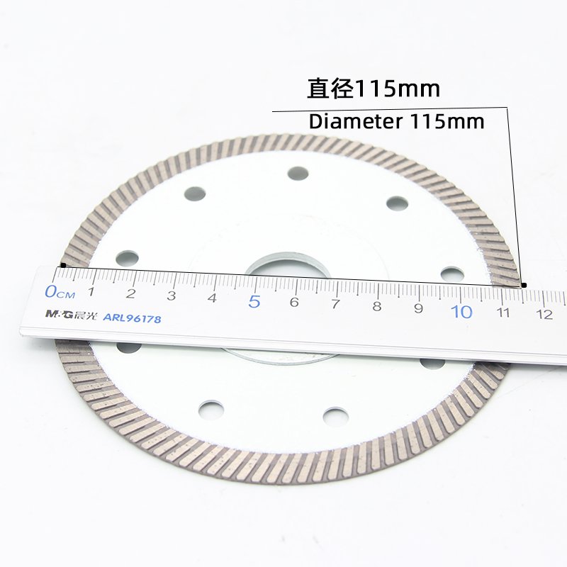115mm Small Corrugated Reinforced Flange Tile Blade