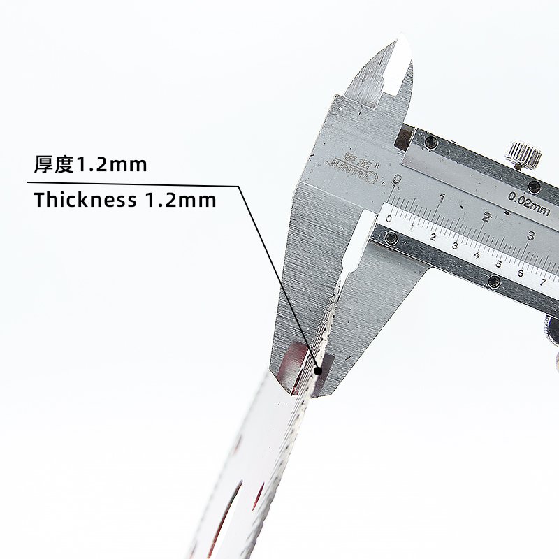 125mm Transparent Red Small Ripple Tile Blade