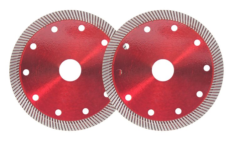 125mm Transparent Red Small Ripple Tile Blade