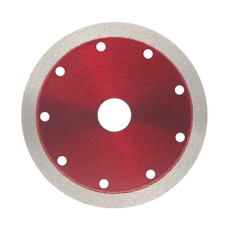 125mm Transparent Red Continuous Rim Stone Blade