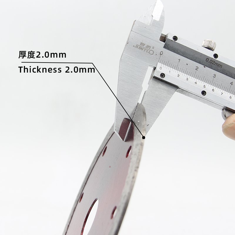 125mm Transparent Red Continuous Rim Stone Blade