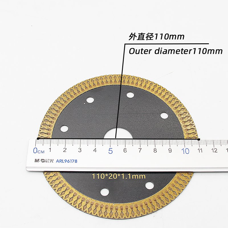 110mm Black Mesh Rim Ceramic Blade – Custom Design