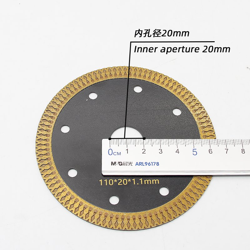 110mm Black Mesh Rim Ceramic Blade – Custom Design