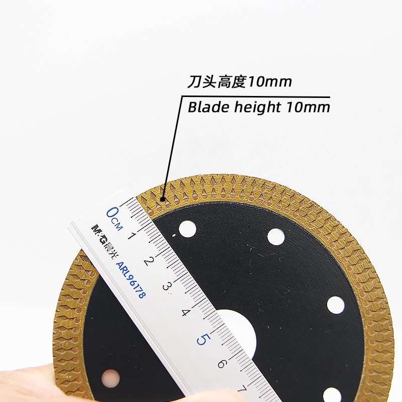 110mm Black Mesh Rim Ceramic Blade – Custom Design
