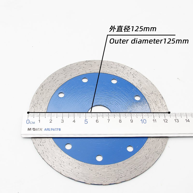 125mm Continuous Rim Wet Cutting Blade – 15mm Segment